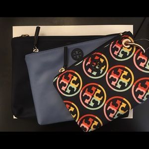 💯NWT !! Tory Burch Trio Pouch !!
